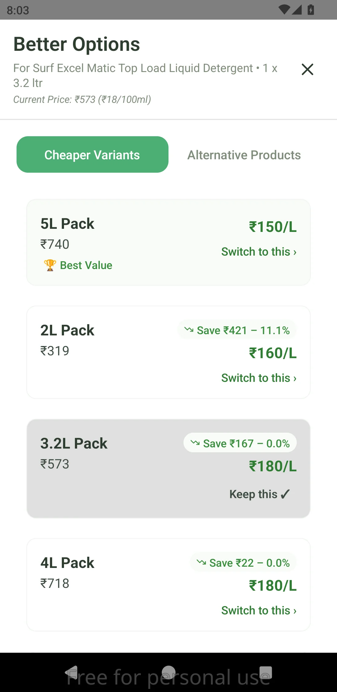 Fruggy Variant Suggestions